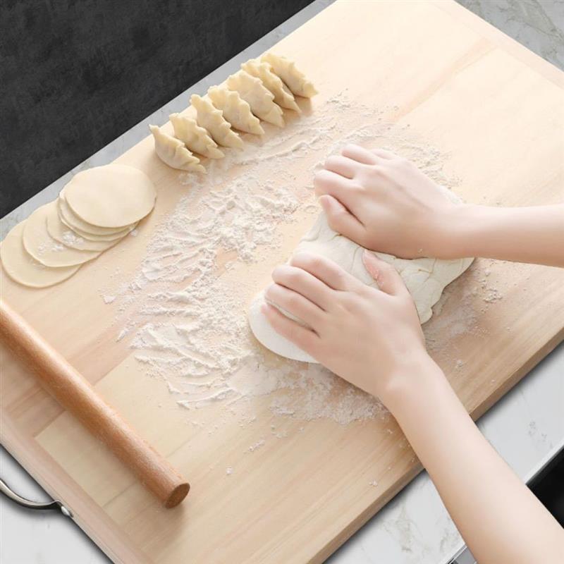 柳木实木菜板案板擀面板砧面板厨房用品大号超大号视频