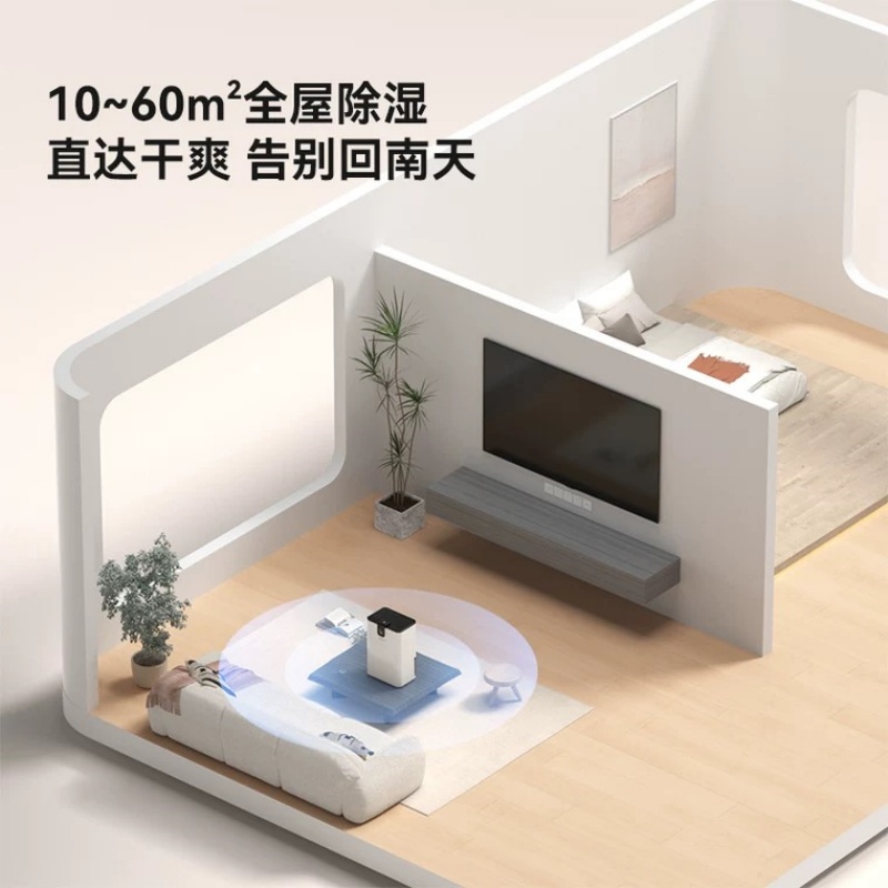 奥克斯AUX智能迷你除湿机20-30㎡水满自动停机轻巧便携高清大图
