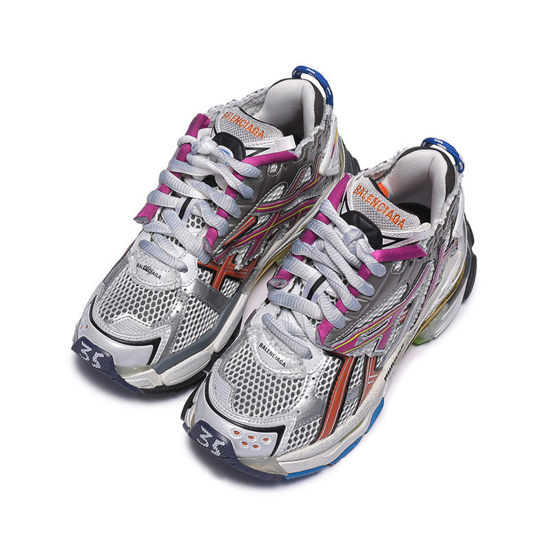 巴黎世家balenciaga女士runner网眼系带运动鞋脏脏鞋老爹鞋677402w3