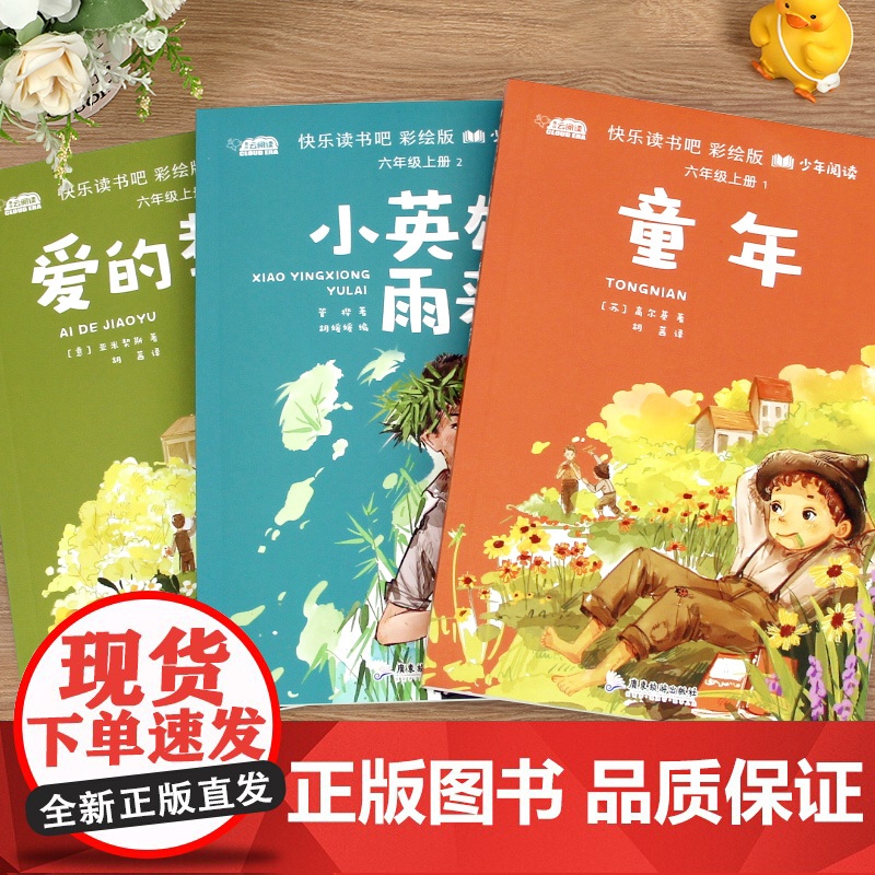 小英雄雨来六年级上册必读的课外书快乐读书吧彩绘版正版书目适合6年级上册小学生看的儿童文学经典课外阅读书籍高清大图