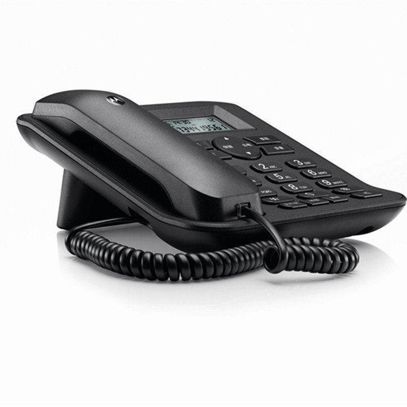 摩托罗拉(MOTOROLA) CT410C普通家用/办公话机 来电显示 电话机 商务有绳座机(黑色)
