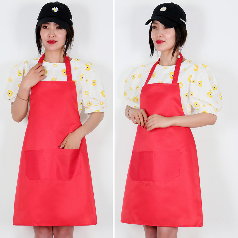 礼千初 折边桃皮绒材质款围裙(1000支起订)