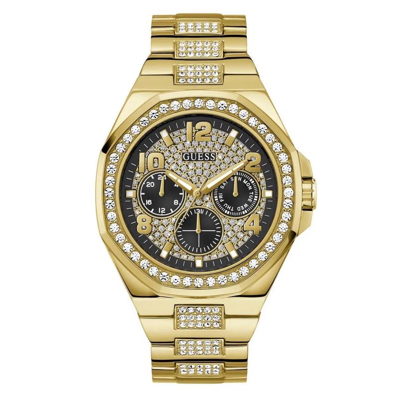 GUESS 男士金色气垫石英腕表复古潮流商务简约手表高清大图