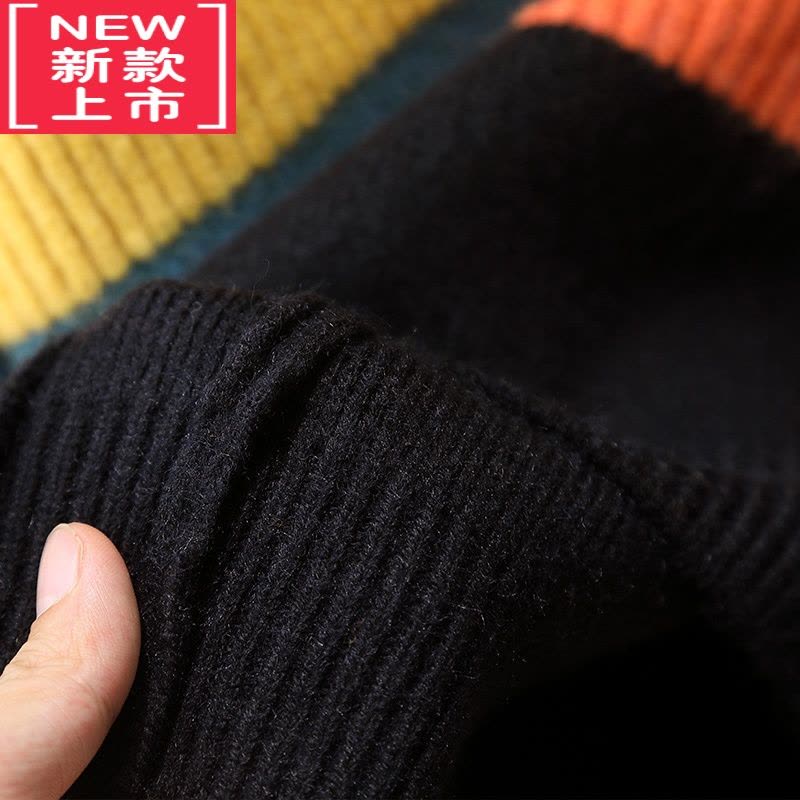 可莉允男童毛衣秋冬款2022新款儿童加绒毛线衣帅宝宝男孩加厚洋气潮冬季图片