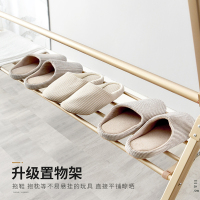 盼盼晾衣架落地铝合金折叠室内家用阳台室外伸缩杆简易凉衣架升降晾衣架LX5