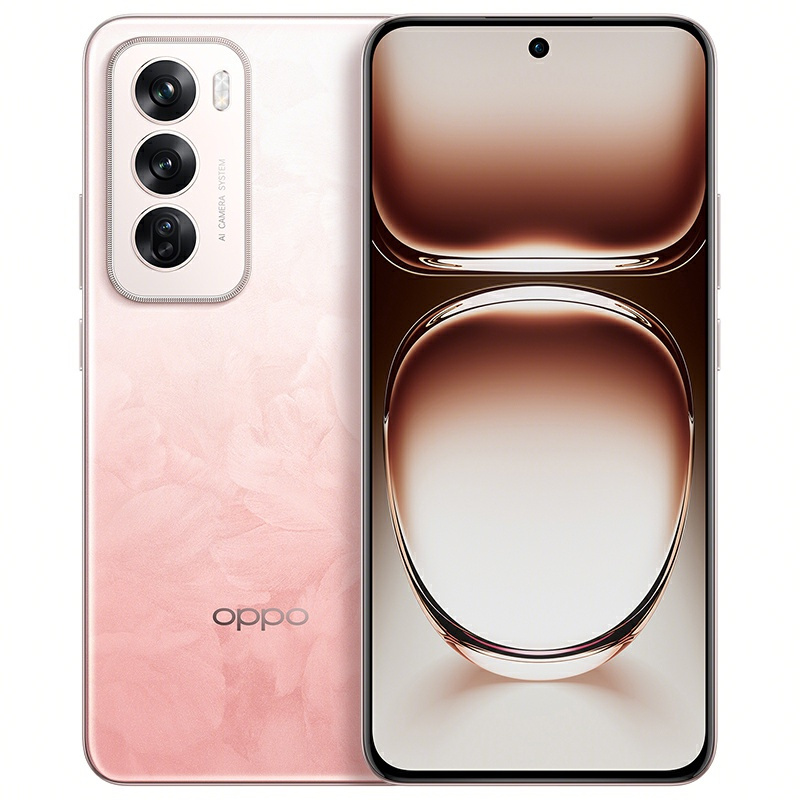 OPPO Reno12 柔和桃 16GB+512GB 超美小直屏 安卓Live图 长续航智能拍照AI影像5G手机