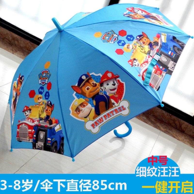 卡通公主动漫小学生幼儿园儿童伞长柄男女童自动晴雨伞遮阳伞两用