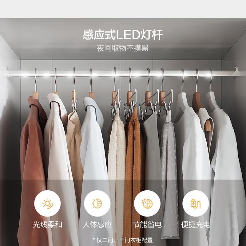 全友家居现代简约卧室家具衣柜多规格可选衣橱衣柜高清大图