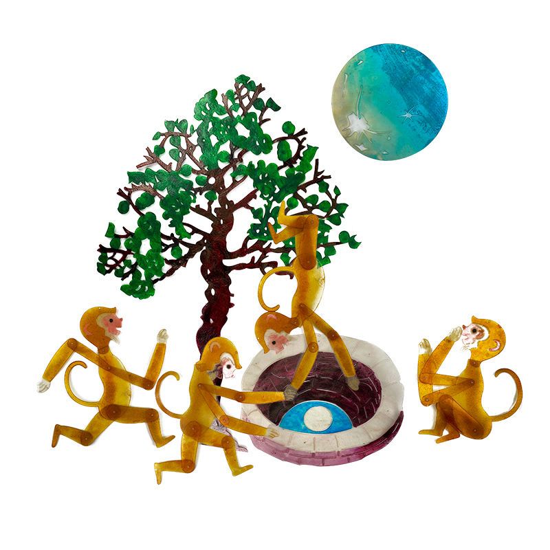 孙悟空 皮影戏皮影戏全套西游记道具皮影戏手工diy皮影人偶道具幼儿园剧