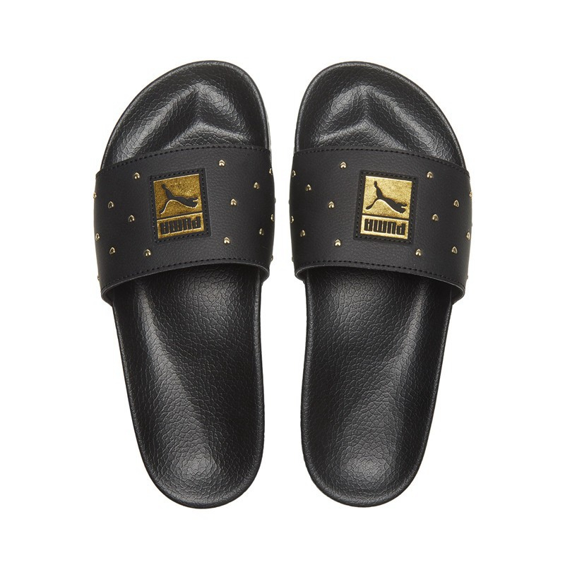 PUMA/彪马 女款烫金铆钉拖鞋 LEADCAT STUDS 部分鞋盒破损 369405-01
