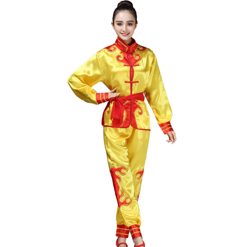 打鼓服演出服装腰鼓服装舞龙服装舞狮衣服武术表演威风锣鼓龙灯服