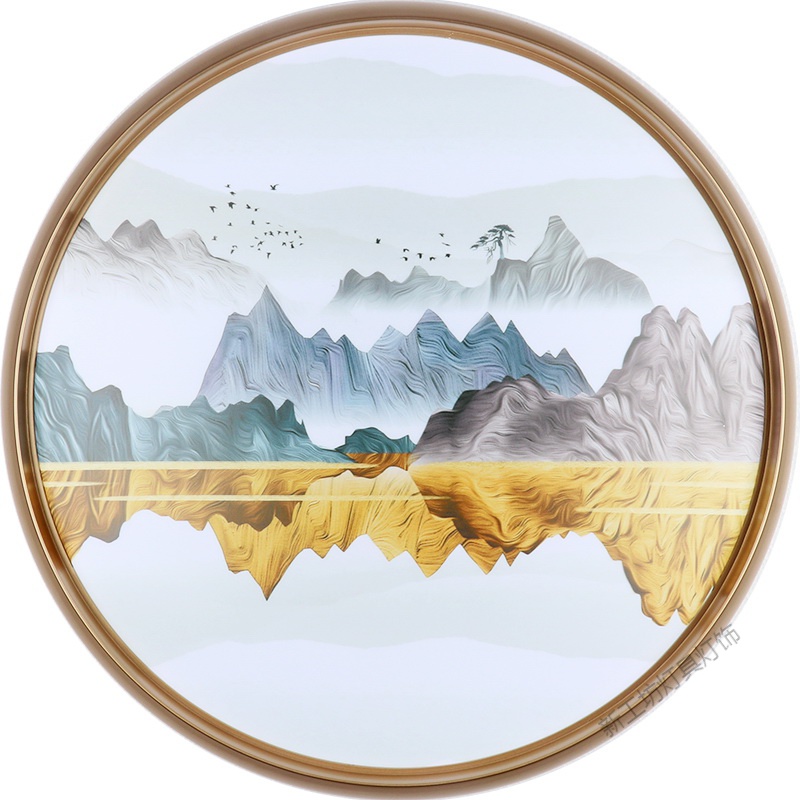 苏宁放心购 圆形led吸顶灯创意个性艺术客厅卧室灯简约现代家用过道书房灯具高清大图