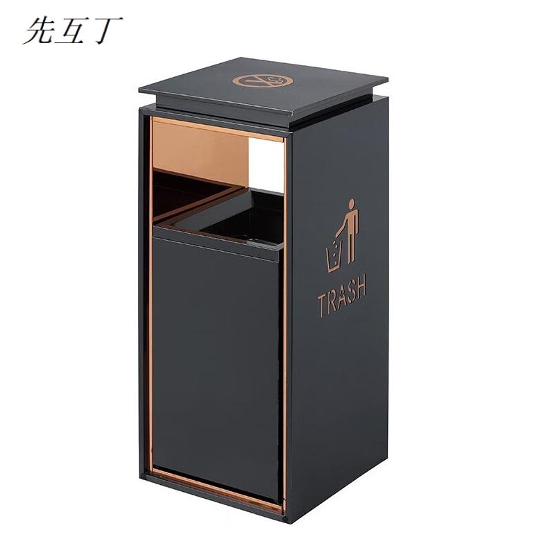 先互丁 不锈钢垃圾桶轨道桶 多规格 个高清大图
