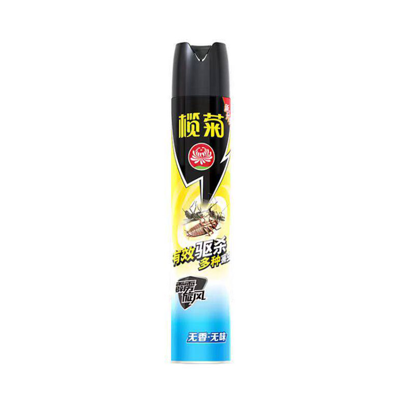 榄菊 杀虫剂喷雾杀蟑螂气雾剂蚂蚁药蚊子下水道家用室内速杀苍蝇-无香无味1瓶750ml