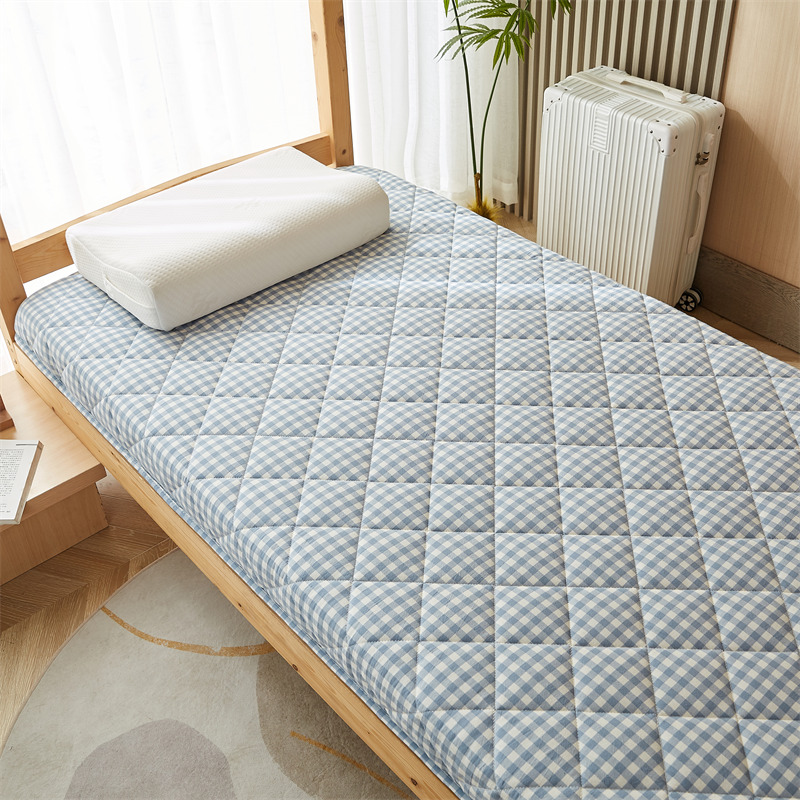 水洗棉单边宿舍床垫 棉花升级款-蓝小格 120*190*6cm/CD50HX2405647