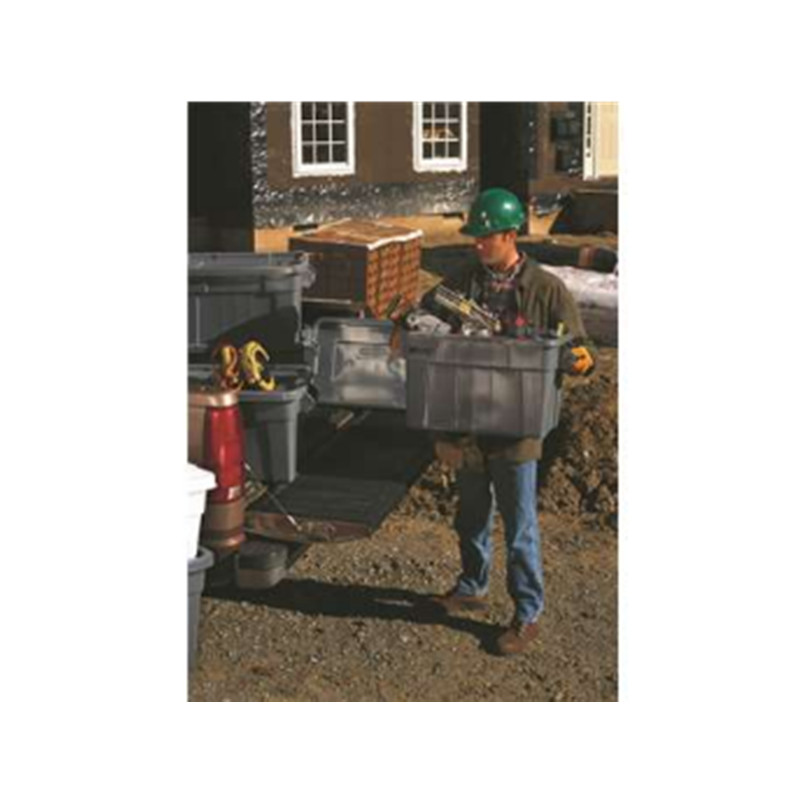 乐柏美 Rubbermaid BRUTE大型搬运箱(连盖)灰色75.7L高清大图