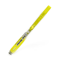 派通(Pentel)SXS15-G按动荧光笔 学生可换替芯标记笔 记号笔 重点笔 黄色荧光笔 12支装