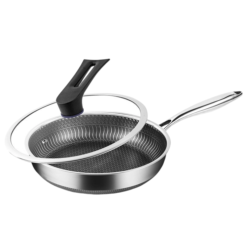 梵澜狸316不锈钢煎锅平底锅W88 个高清大图