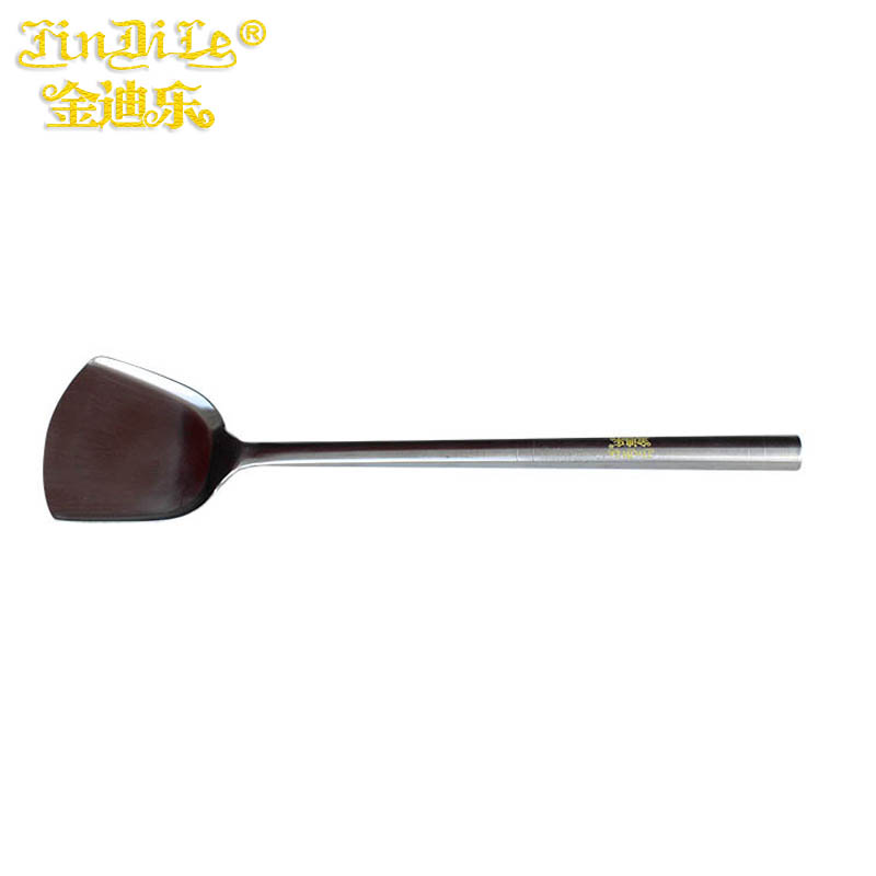 金迪乐不锈钢锅铲大铲厨师铲子大锅铲高清大图