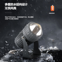 月亮喵一束光射灯led户外聚光灯外墙罗马柱投射七彩庭院低压光束灯