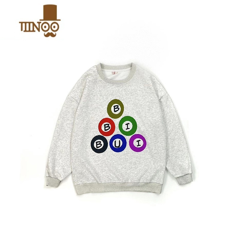 YANXUHolocene美式潮牌2023早秋新款印花圆领卫衣男街头创意宽松套头头高清大图