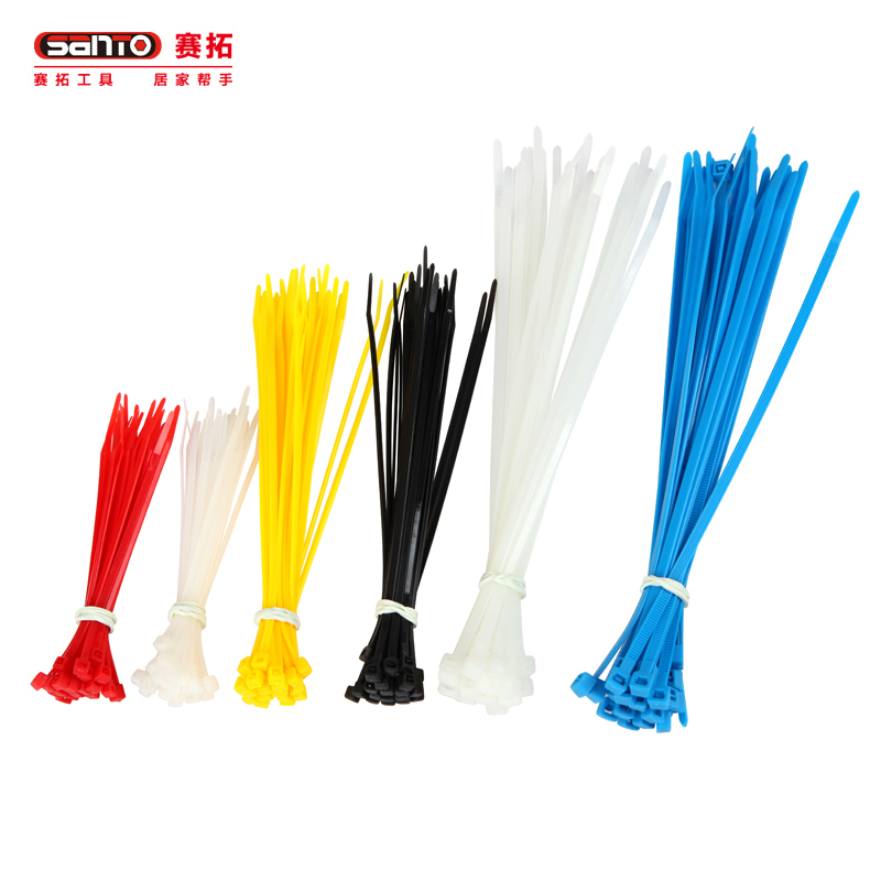 赛拓(SANTO) 0024 三种规格尺寸 尼龙扎带 塑料绑带 塑料固定捆绑扎线带 束线带 电子电工工具
