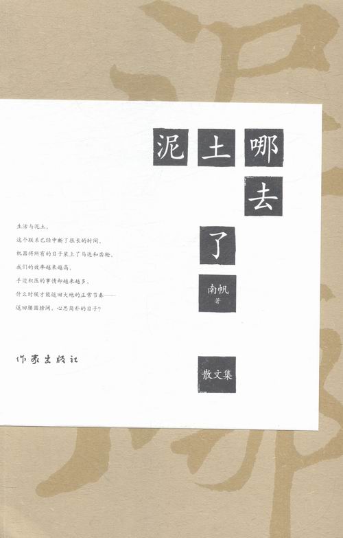 [正版]泥土哪去了散文集 南帆 作家出版社 中国现当代随笔 书籍高清大图