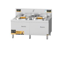 麦大厨 MDC-DCA5-SCHW15S 升级款 380V 15KW*2 400双头单尾小炒炉(配50炒锅)