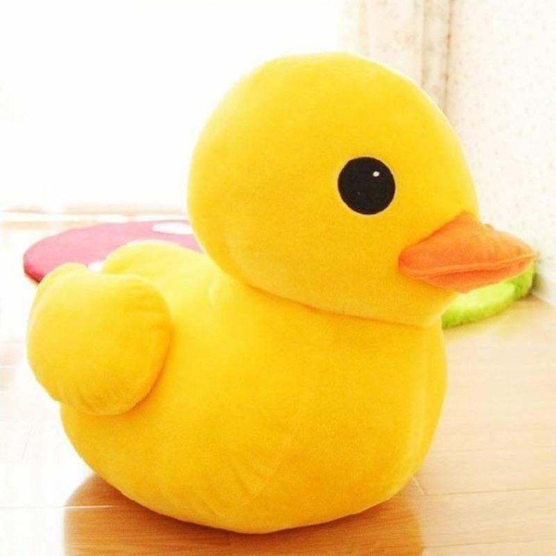 可爱大黄鸭公仔抱枕创意毛绒玩具小黄鸭玩偶布娃娃 生日礼物女生 黄色
