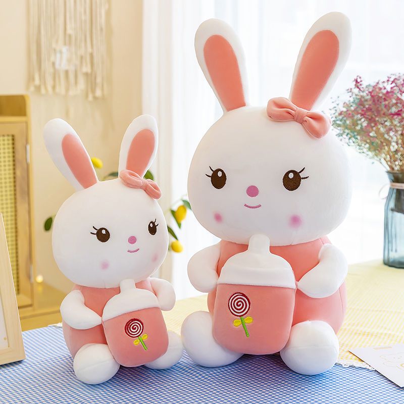 新品直营可爱毛绒玩具兔子小白兔玩偶布娃娃抱枕公仔女孩安抚床上睡觉