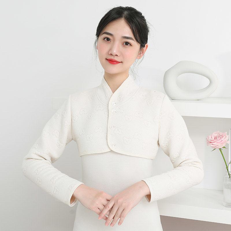 秋冬季护肩保暖睡觉女士坐月子防寒长袖护肩颈护肩膀坎肩烈珺