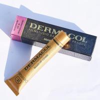 Dermacol黛玛蔻遮瑕膏 新版粉底液强力遮瑕遮盖纹身雀斑痘印疤痕胎记防水207#象牙白