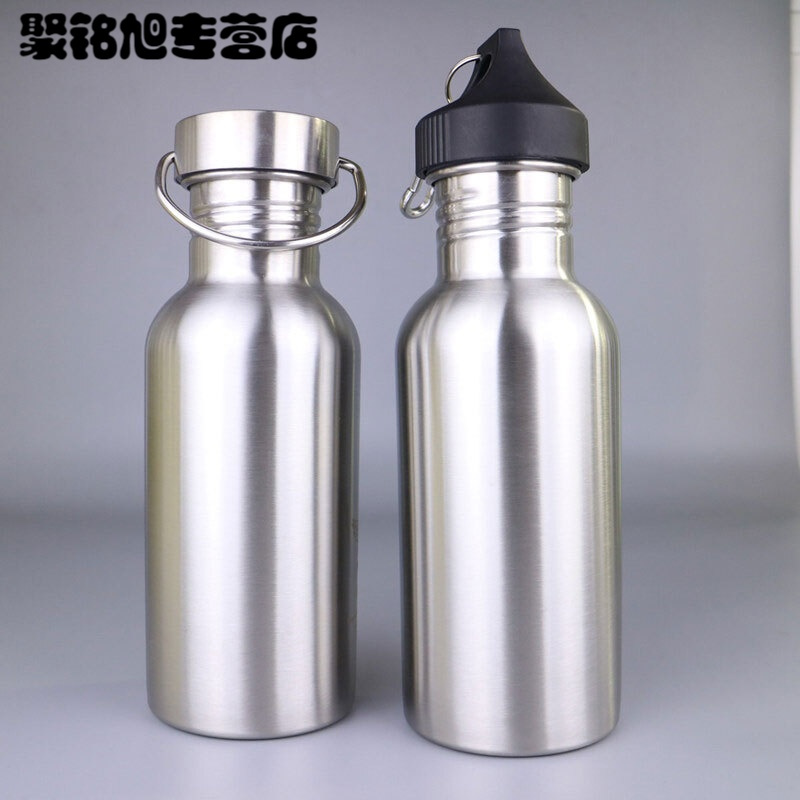单层不锈钢运动水壶大容量冷水杯户外军迷水壶便携简约水杯