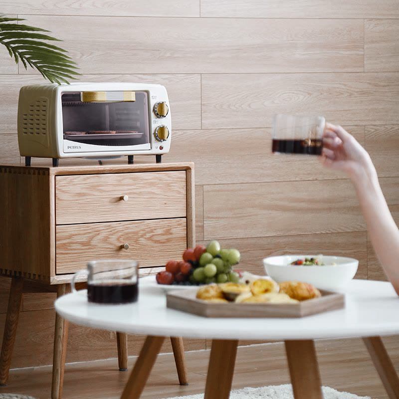 妖怪迷你电烤箱家用多功能全自动烘焙蛋糕台式小型烤箱10L图片