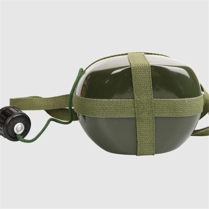 zdet j系列 87式军绿色水壶军用铝制部队老式军 用水壶学校军训水壶1