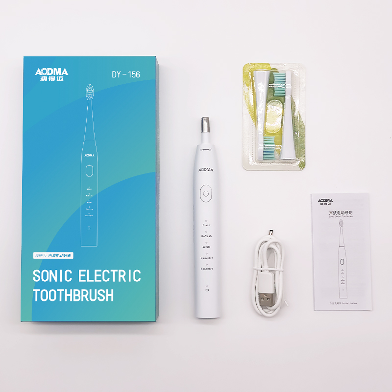 澳得迈 超声波式成人电动牙刷 高频震动 五档洁齿 黑色 DY-156