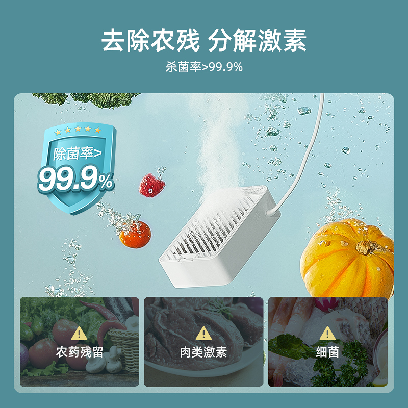 德国蓝宝(Blaupunkt)果蔬卫士壁挂式清洗机家用洗菜机全自动水果食材净化机器