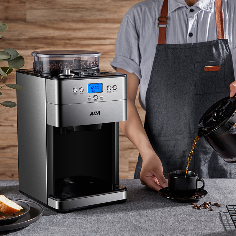 北美电器aca多功能咖啡茶饮机acm18a美式意式半自动家用办公室小型