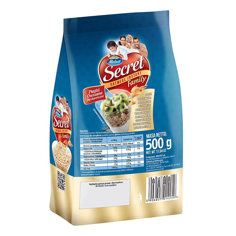 麦尔维特（Melvit）速溶低糖燕麦片 500g*6（保质期至2019年5月）