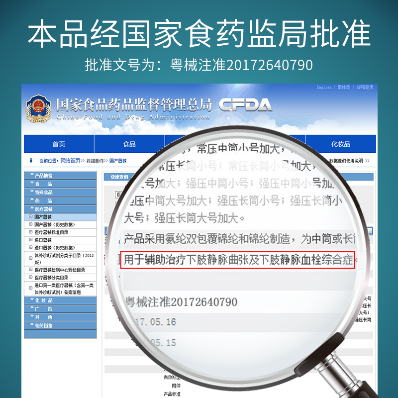 中三院防静脉曲张袜医用男女型弹力袜中老年孕妇妊娠期美腿袜医用一级理疗型(连裤露脚踝)黑色M码 参考体重90-110斤
