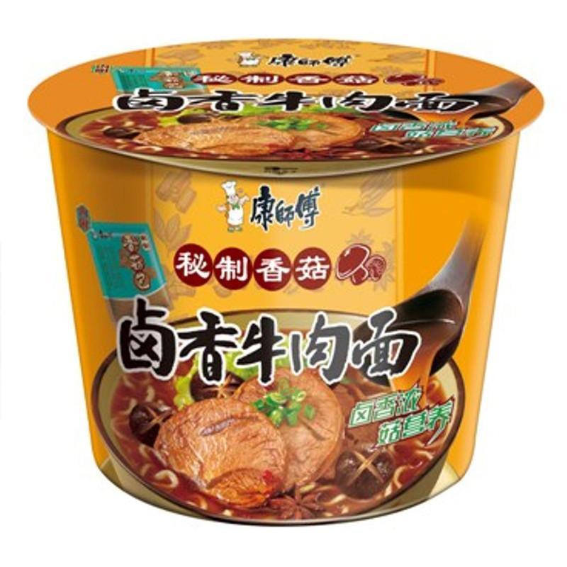 康师傅卤香牛肉桶面107g