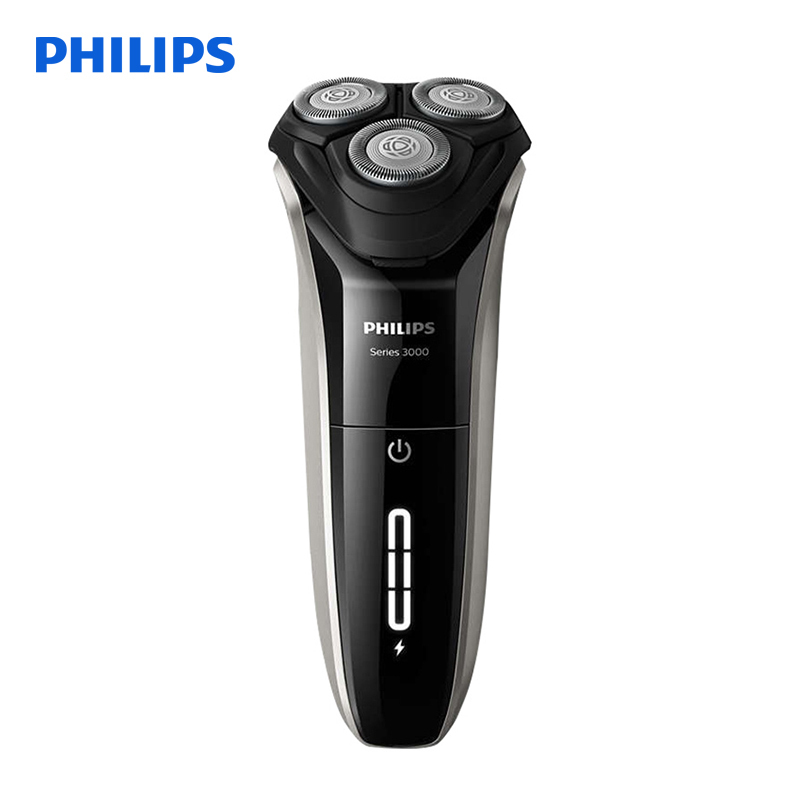 飞利浦(Philips)电动剃须刀S3202充电旋转式男士刮胡刀全身水洗三刀头胡须刀干湿两用刮胡子须刨