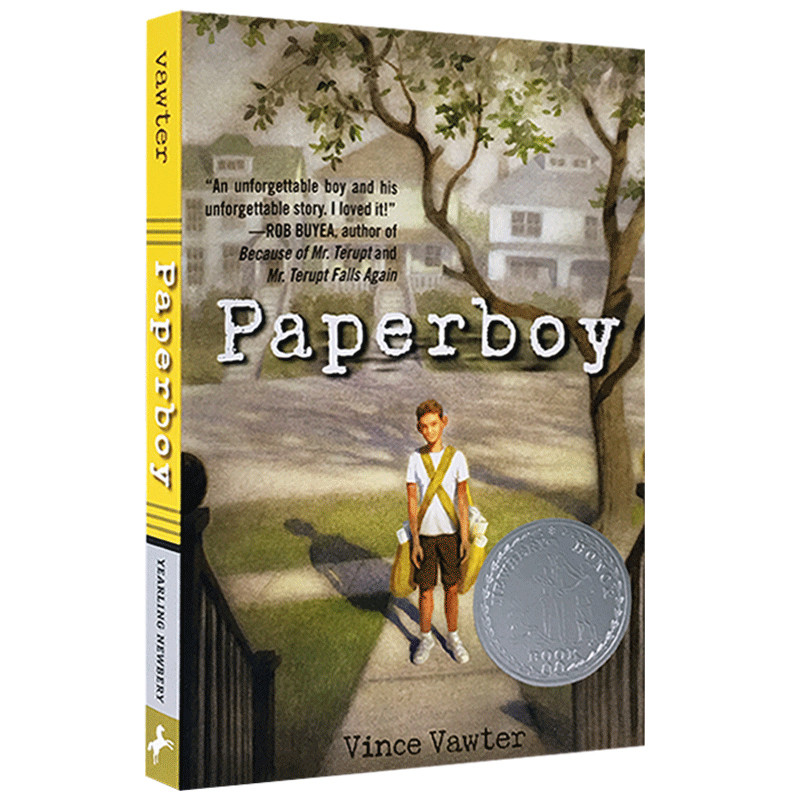 [醉染正版]英文原版儿童文学小说 Paper Boy 送报男孩 送报生的夏天 英文版 纽伯瑞银奖 进口英语书籍高清大图