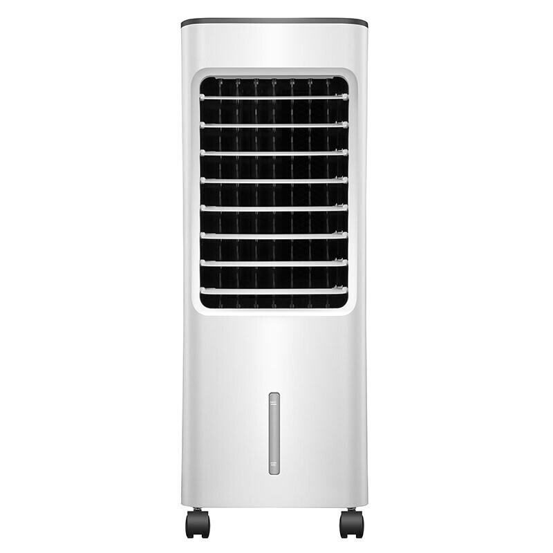美的 冷风扇单冷立式家用大风量迷你小空调扇 AC100-18D 白色 机械版控制方式左右自动摆风不支持定时5L水箱大容量