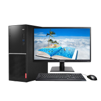 联想(Lenovo)扬天W4093D/intel i3-7100/4GB/1TB/DVD光驱/DOS系统+19.5英寸屏 商用 财务开票家庭娱乐学生用机性价比机 台式电脑
