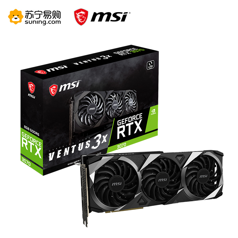 微星MSI GeForce RTX™ 3070 VENTUS 3X OC显卡
