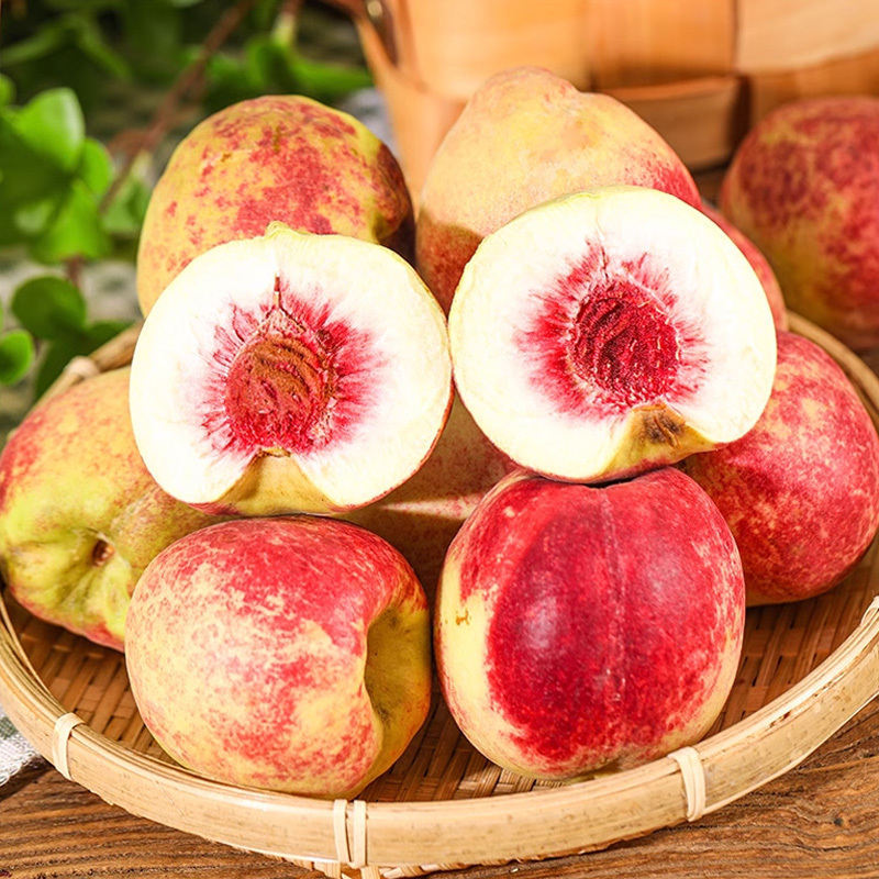 [西沛生鲜] 新鲜云南冬桃 蜜桃新鲜水果 净重5斤装 中果 单果70-120g 应季现摘脆甜毛桃子 整箱高清大图