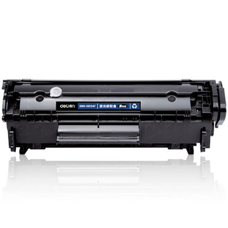 得力 HP12A硒鼓墨盒适用惠普打印机激光碳粉盒 打印机1020 黑色墨盒2612硒鼓 实用款DBH-2612AX硒鼓