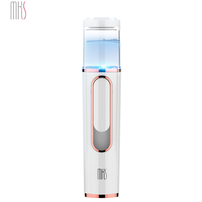 美克斯(MKS)纳米补水仪 NV8088 便携蒸脸器 保湿补水面部脸部加湿喷雾雾化电子美容仪 月光白雾 喷雾器冷喷机