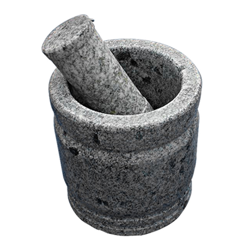 捣蒜器天然石臼研磨器石头捣药罐蒜臼子剥蒜器厨用小工具压蒜器